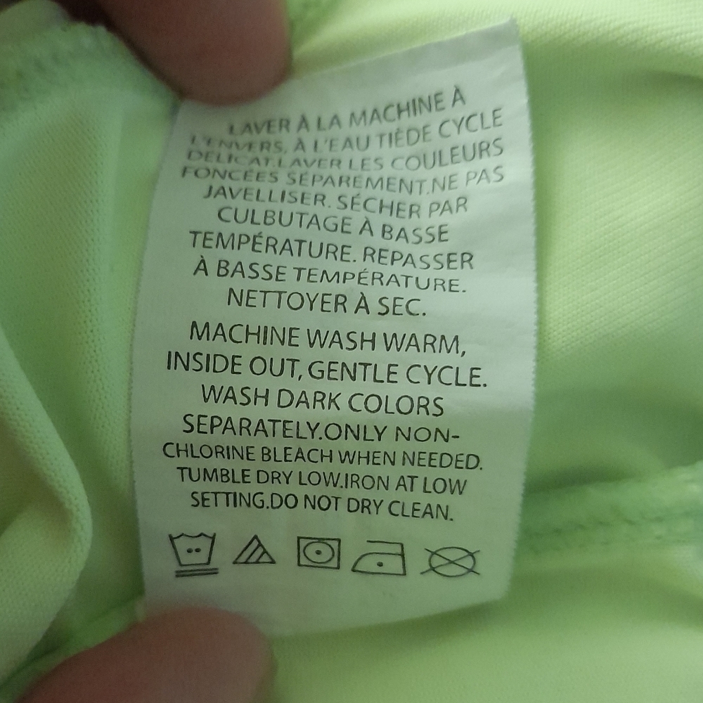 HYBA Top Activewear Running Womens Medium Yellow Neon - Picture 8 of 8